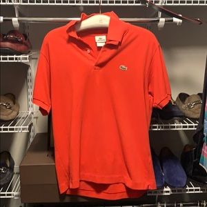 Lacoste red polo shirt size 4